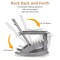 Costway Patio Adirondack Rocking Chair All Weather HDPE Porch Rocker 330lbs Grey Outdoor
